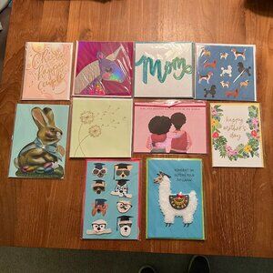 Bundle of 10 PAPYRUS greeting cards misc. occasions NEW